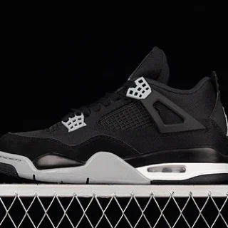 FIRST COPY Air Jordan 4 AJ4 - Black Canvas