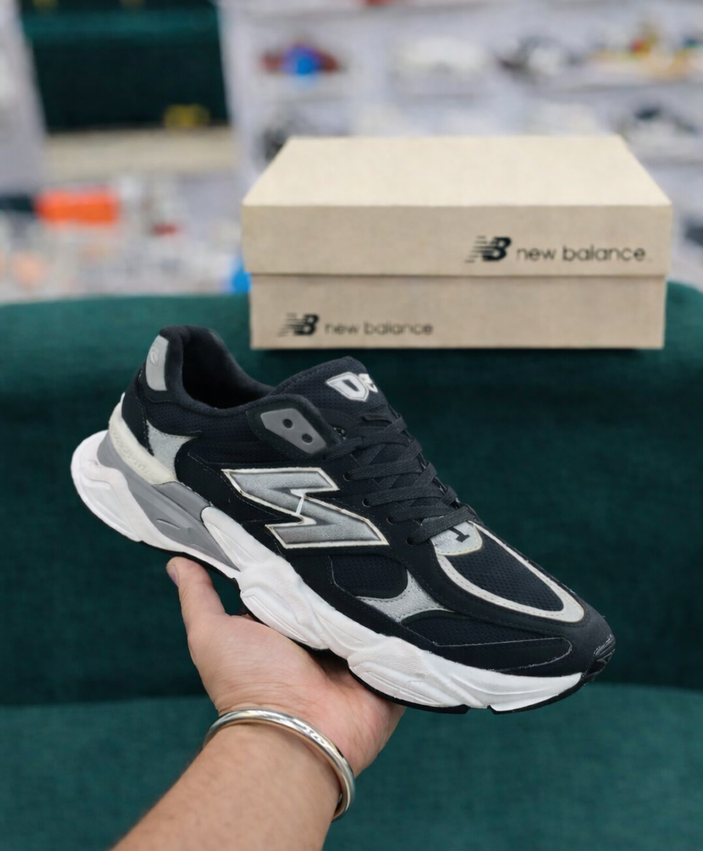 Men’s 9060 Style Brown Black Chunky Sneakers – Premium Quality Second Copy Running Shoes NB 9060 Inspired Brown Black Sneakers for Men – High Quality Second Copy Sports Shoes