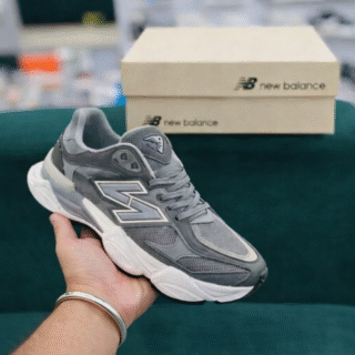 NB 9060 Style Grey Chunky Sneakers – Premium Second Copy Casual Shoes for Men New Balance Inspired 9060 Grey Sneakers – Stylish Chunky Sole Shoes for Me